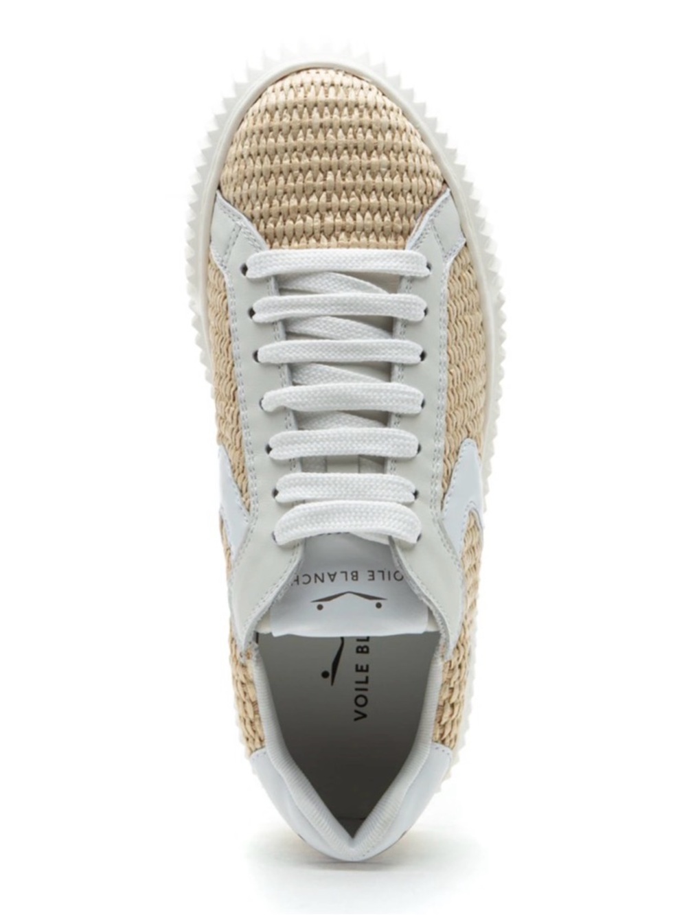 NWT VOILE BLANCHE LIPARI Sneaker in CREAM-WHITE - Picture 4 of 15